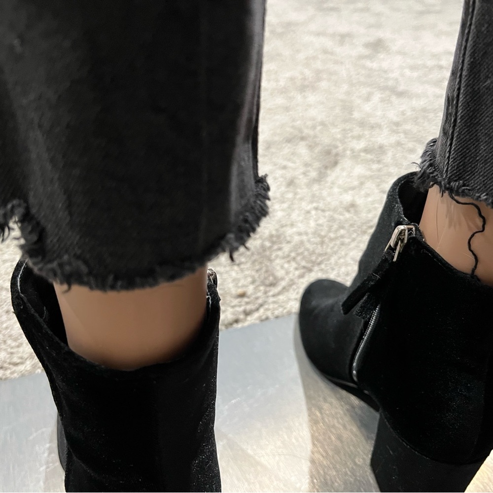 Free people skinny ripped jeans color washed black size 27 - Picture 6 of 16